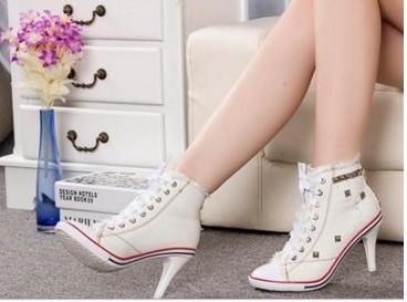 ezy2find high heal White / 37 New Korean women's shoes cowboy high heels