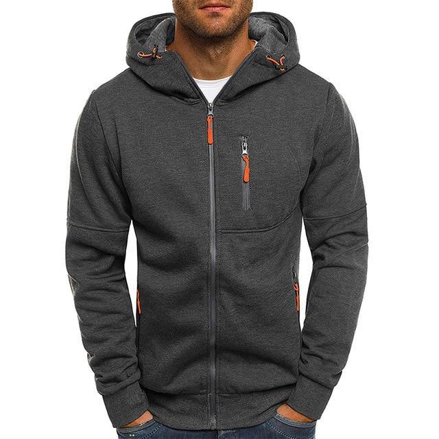 ezy2find hoodie Darkgray / XS Covrlge Spring Men's Jackets Hooded Coats Casual Zipper Sweatshirts
