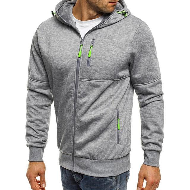 ezy2find hoodie Lightgray / XXXL Covrlge Spring Men's Jackets Hooded Coats Casual Zipper Sweatshirts
