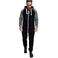 ezy2find hoodies Black white / M New men's hooded and velvet one-piece