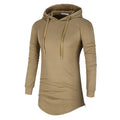 ezy2find hoodies Khaki / M High Quality Mid-Length Hooded Pullover Camouflage T-Shirt Sports