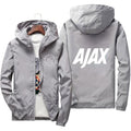 ezy2find jackets gray  white / Asian size M Mens casual waterproof Bomber Hooded Jacket Men