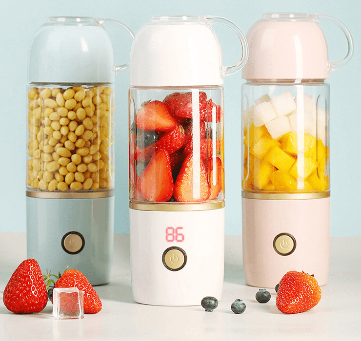 ezy2find juicer Plastic white / 301 400ml Portable Fruit Juicing Glass Cup  Charging Fruit Juicer