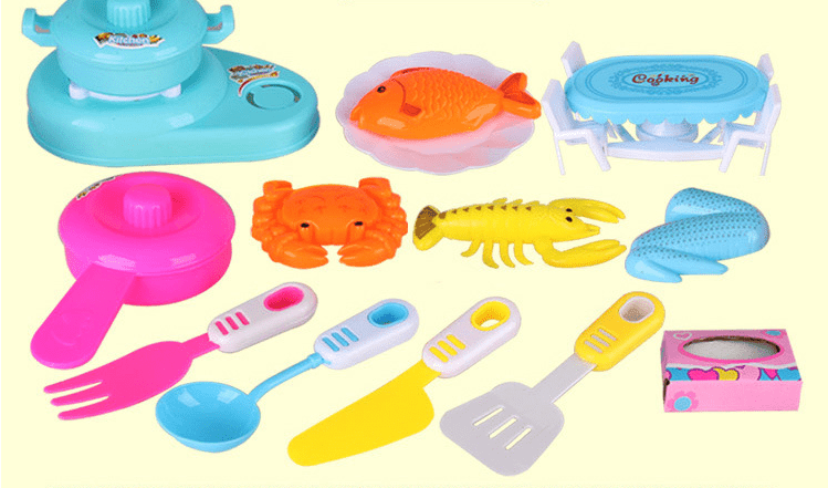 ezy2find kitchen toys Q14 pcs Play house kitchen toys cooking utensils