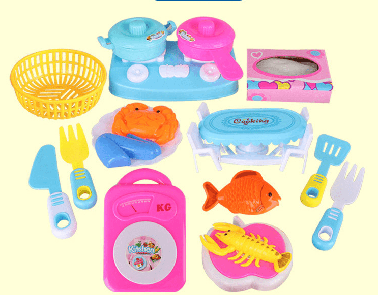 ezy2find kitchen toys Q17 pcs Play house kitchen toys cooking utensils