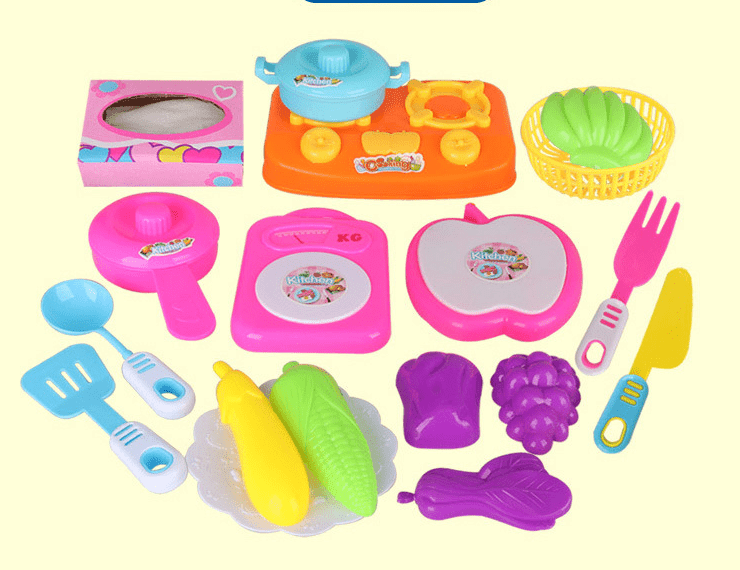 ezy2find kitchen toys Q18 pcs Play house kitchen toys cooking utensils