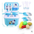 ezy2find kitchenware and toys Blue01 Small tableware table for kitchenware and toys