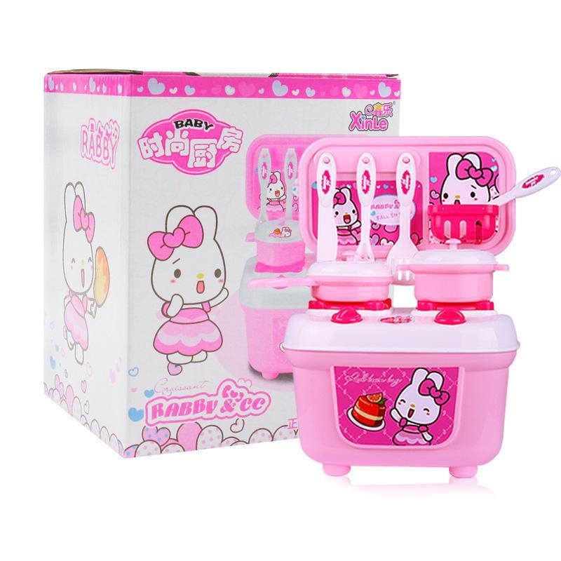 ezy2find kitchenware and toys Pink02 Small tableware table for kitchenware and toys