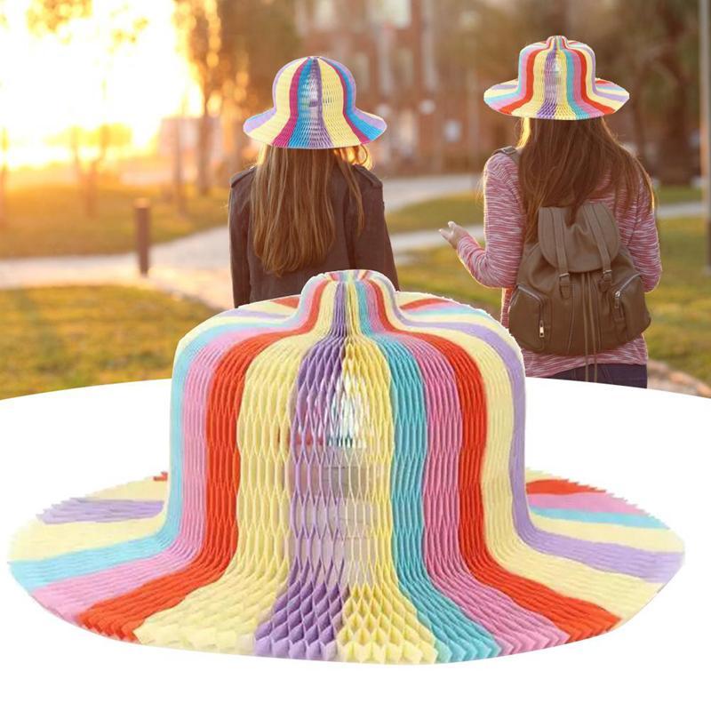 ezy2find ladies hats Color Magic Vase Hat Wholesale Ever-Changing Paper Hat Sun Hat Tourist Attraction