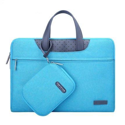 ezy2find laptop bag Blue / 12inches Business Laptop Bag 12 13 14 15 15.6 inch Computer Sleeve bag For Air Pro 13 15 Bags men women handbag + Small Pouch