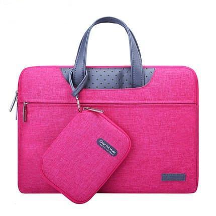 ezy2find laptop bag Rose Red / 15.4inches Business Laptop Bag 12 13 14 15 15.6 inch Computer Sleeve bag For Air Pro 13 15 Bags men women handbag + Small Pouch
