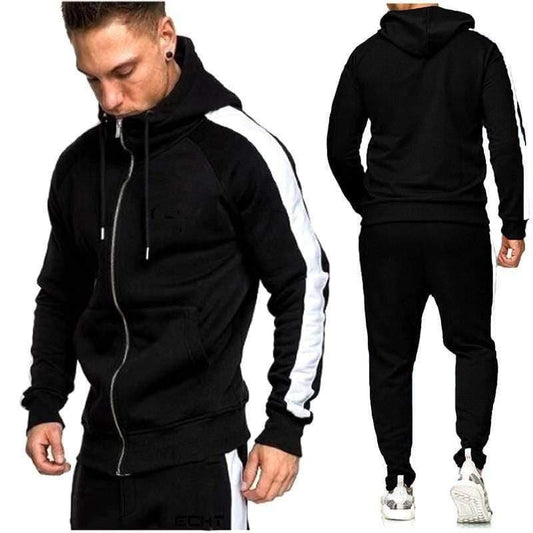 ezy2find men's casual suit Black / M Men's Sweatshirt Sports Suit Casual Jogging Men's Hoodie