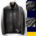 ezy2find men's leather jackets 2037 Coffee / 4XL Trendy casual leather jacket