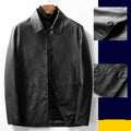 ezy2find men's leather jackets 2038 Black / L Trendy casual leather jacket