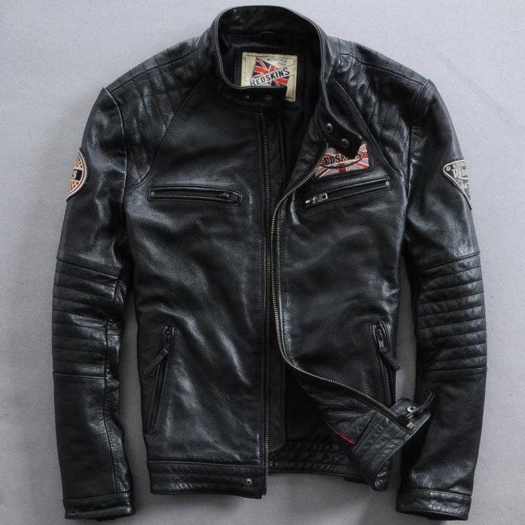 ezy2find men's leather jackets Black / 3XL Men's jacket