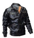 ezy2find men's leather jackets Black / 3XL Vedero Men's Leather Jacket