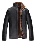 ezy2find men's leather jackets Black / 52 Men's Winter Leather Jacket