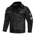 ezy2find men's leather jackets Black / XXL Fur integrated leather clothing