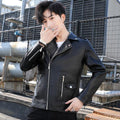 ezy2find men's leather jackets Black1 / 3XL Motorcycle leather jacket