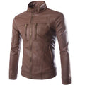 ezy2find men's leather jackets Brown / M Striven Mens Leather Jacket