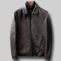 ezy2find men's leather jackets Coffee / 4XL Trendy casual leather jacket