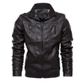 ezy2find men's leather jackets Coffee / 4XL Washed leather jacket