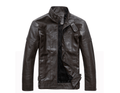 ezy2find men's leather jackets Coffee / M Leather Jacket