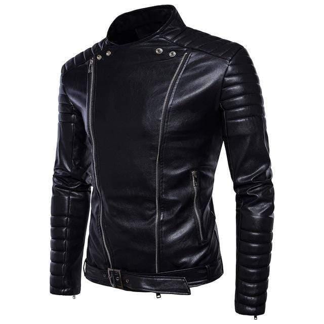 ezy2find men's leather jackets XXL PU Leather Motorcycle Jacket