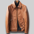 ezy2find men's leather jackets Yellow / 3XL Trendy casual leather jacket