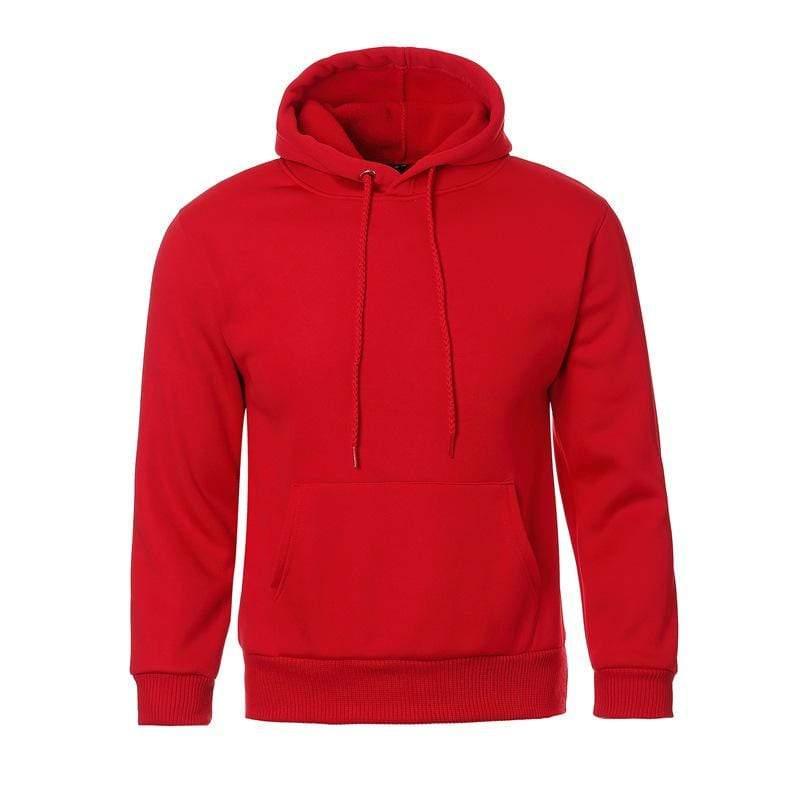 ezy2find Men's Pullover Red / 3XL Men's Velvet solid pullover