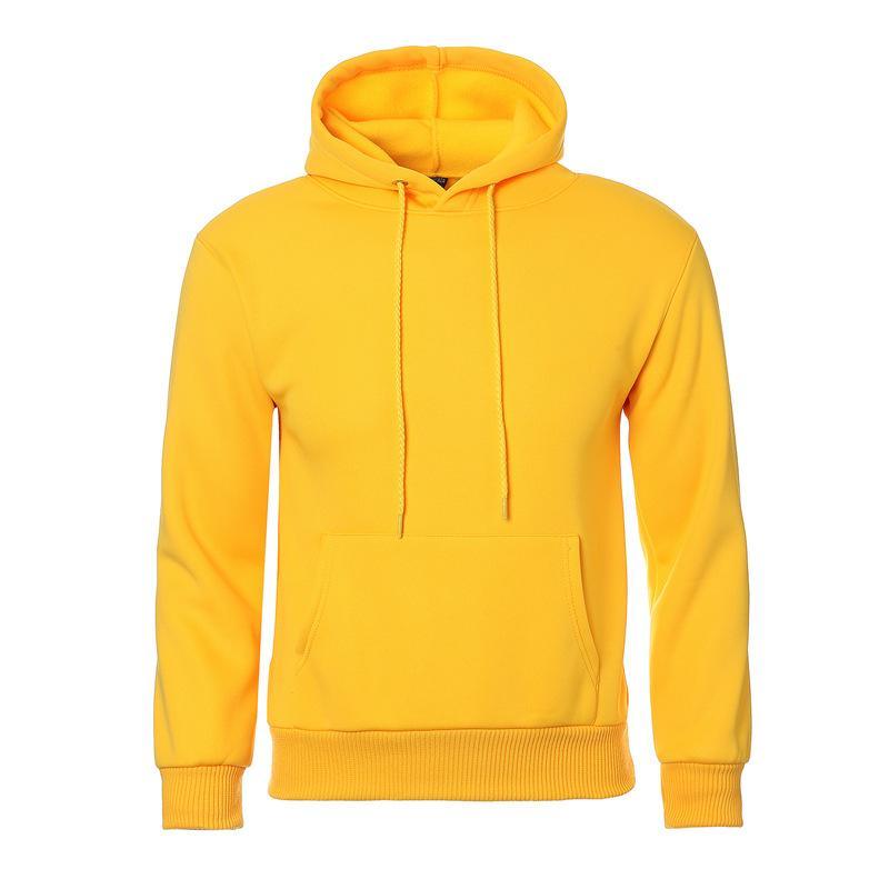 ezy2find Men's Pullover Yellow / 3XL Men's Velvet solid pullover