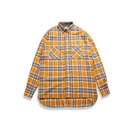 ezy2find men's shirts Yellow / M Red checked shirt