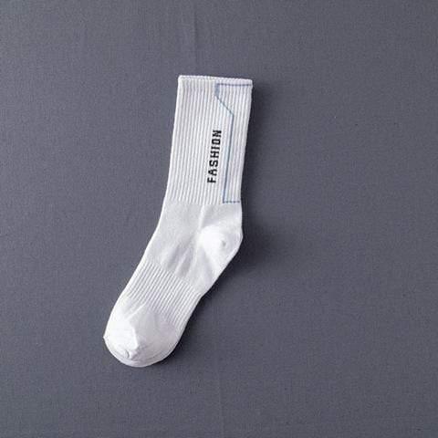 ezy2find men's sock 2White Socks Men'S Stockings Street Men'S Trendy Socks Simple Black And White Tube Socks Sports Socks