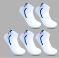 ezy2find men's sock White x blue / 20pcs Socks Men's Boat Socks Pure Cotton Low Cut Shallow Mouth