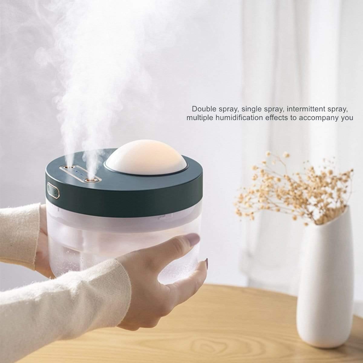 ezy2find mist humidifier Double Spray Projection Humidifier, Portable Mist Humidifier with Starry Sky Projector and Soft Night Light, Suitable for Room Office Home Double Spray Projection Humidifier, Portable Mist Humidifier with Starry Sky Projector and Soft Night Light, Suitable for Room Office Home