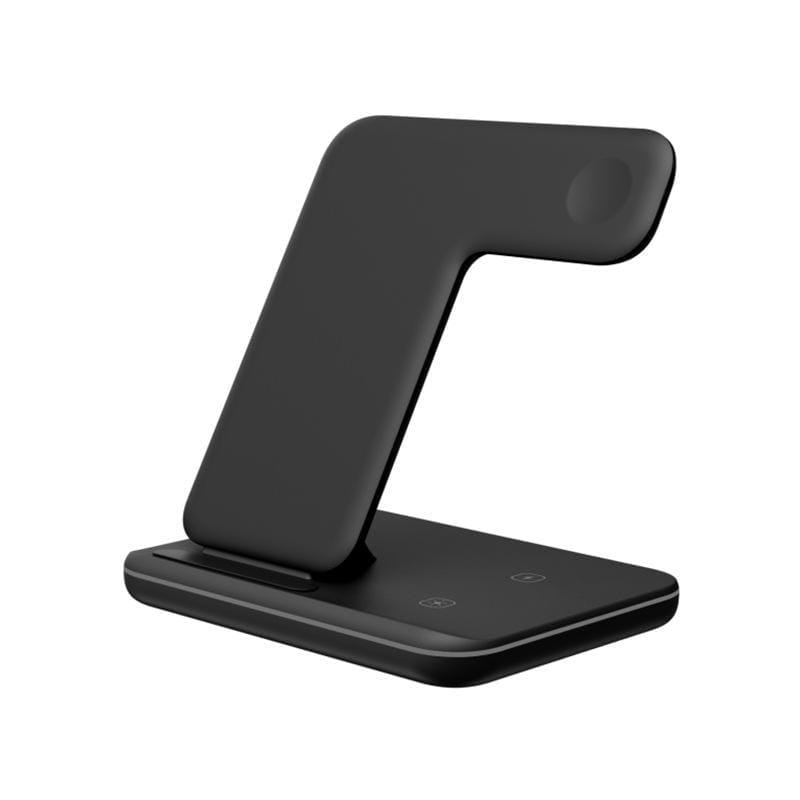 ezy2find Mobile Phone Wireless Charger Black Three-in-one Bracket Wireless Charger Mobile Phone Wireless Charger
