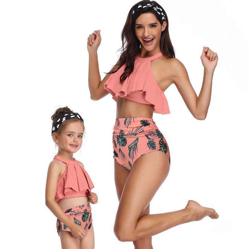 ezy2find mother daughter bathers baby girls women swimsuit