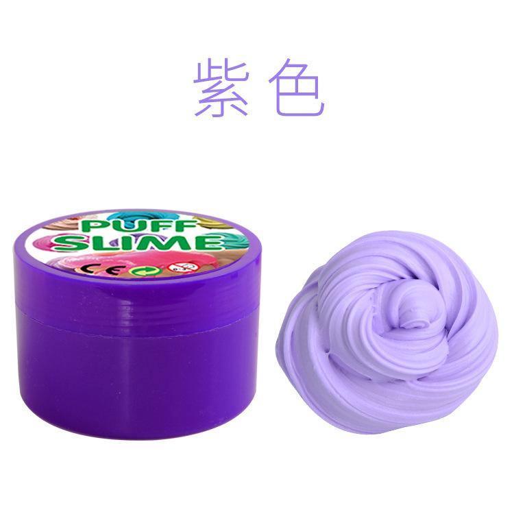 ezy2find mud sticky clay like goo 100ML purple Cotton PUFF SLIME DIY slime mud clay mud stabby decompression vent toys factory outlet
