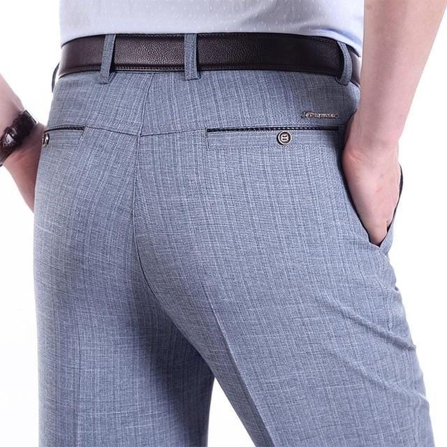 ezy2find pants Light Grey-Thin / 40 New Design Autumn Men Casual Pants Thick Loose Male Pants