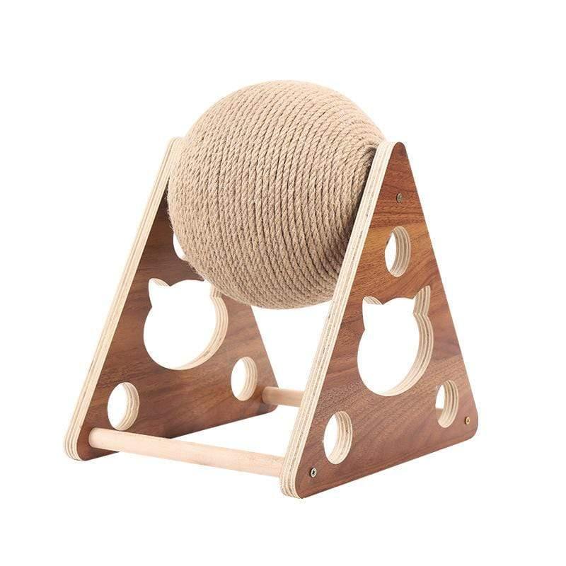 ezy2find pet products Picture Wooden Cat Climbing Frame with Wrapped Hemp Rope