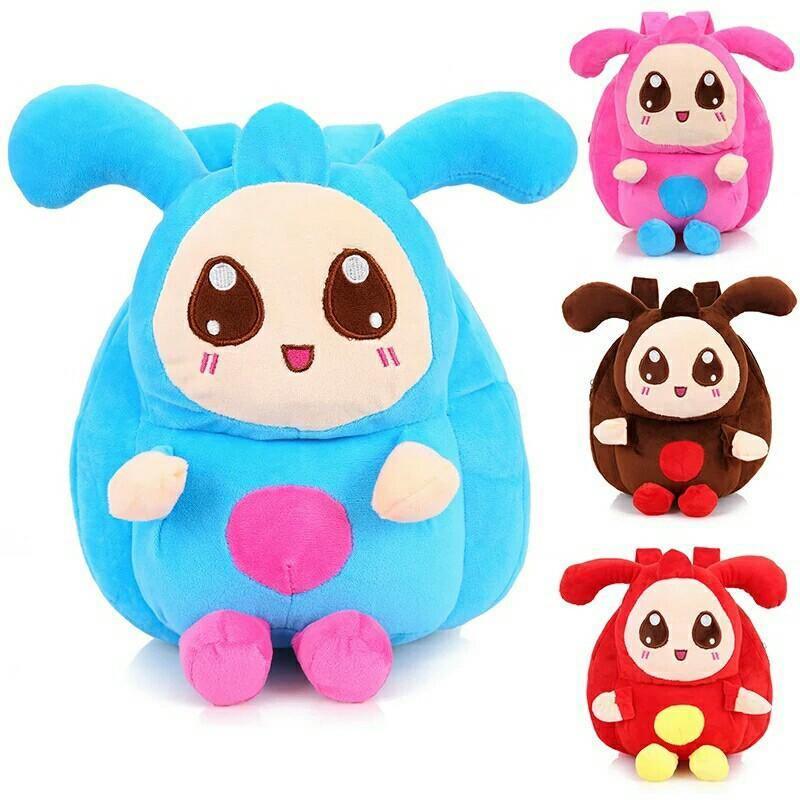 ezy2find plush bag Red Cute plush toys, double shoulder bag, 1-3-4 year old baby boy backpack boy girl baby girl