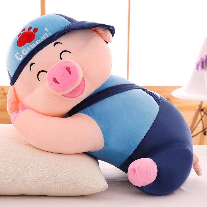 ezy2find plush toys Blue / 40 2020 new Papa pig McDull pig doll plush toys for children children's Day gifts creative pillow