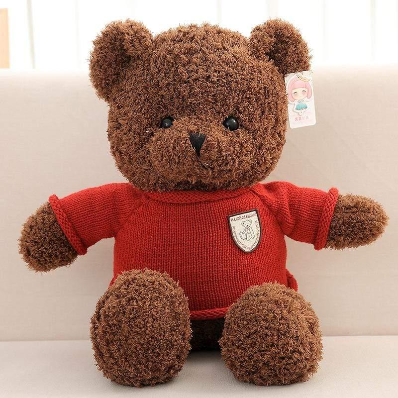 ezy2find plush toys Red / 25 The factory sells cute plush toys, sweaters, teddy bear dolls, festival gifts wholesale customization