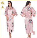 ezy2find robe As the photo show 3 / S RB015 Satin Robes for Brides Wedding Robe Sleepwear Silk Pijama Casual Bathrobe Animal Rayon Long Nightgown Women Kimono XXXL