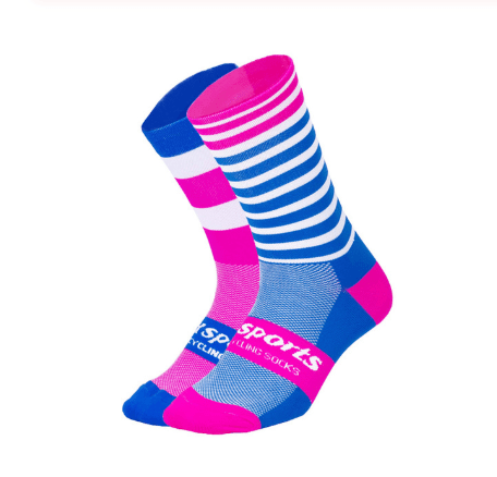 ezy2find Running socks Blue pink / S Men's and Women's Riding socks running basketball in the tube wear socks