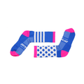 ezy2find Running socks Pink blue dot / S Men's and Women's Riding socks running basketball in the tube wear socks