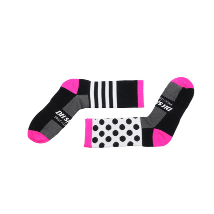 ezy2find Running socks Pink dot / S Men's and Women's Riding socks running basketball in the tube wear socks