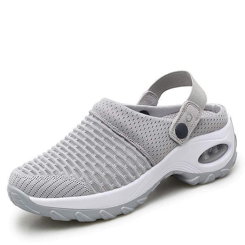 ezy2find sandles Grey / 40 Mesh Casual Air Cushion Increased Sandals And Slippers