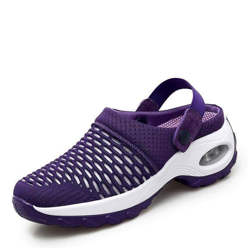 ezy2find sandles Purple / 39 Mesh Casual Air Cushion Increased Sandals And Slippers