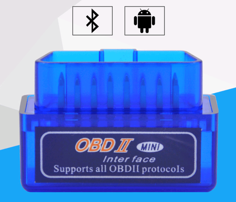 ezy2find scanner Blue Mini ELM327 OBD2 Bluetooth Car Wireless Scanning Diagnostic Tool Instrument Android System
